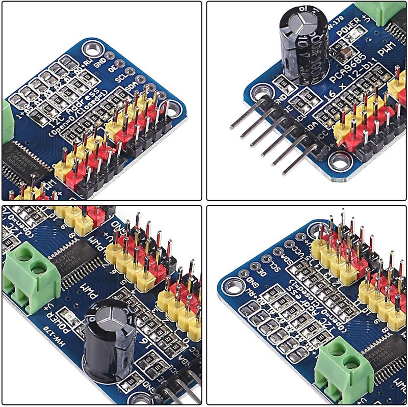 hiBCTR 10 Pieces of PCA9685 16-Channel 12-bit PWM Servo Motor Driver IIC Modules, Suitable for Arduino Robots. - Image 3